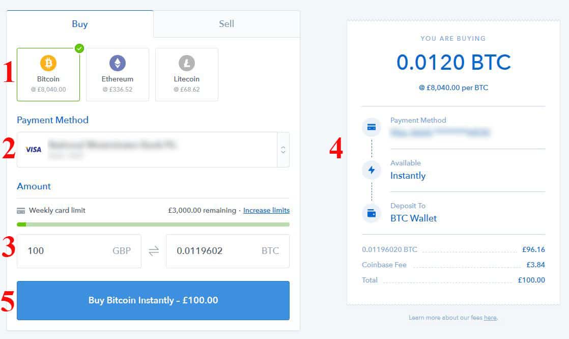 Buying Bitcoins on the Coinbase Exchange